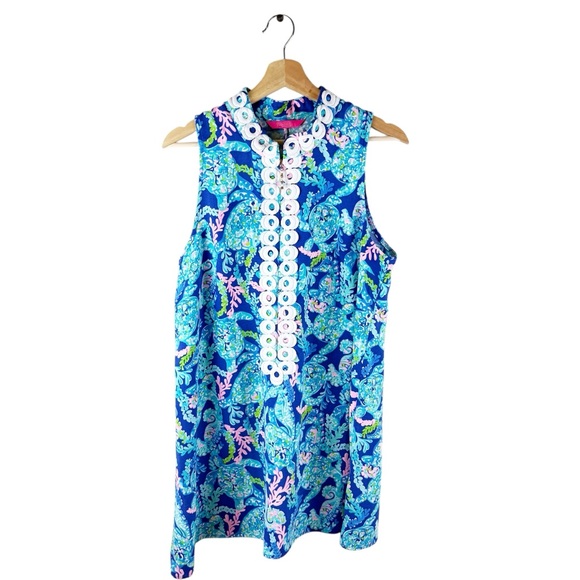 Lilly Pulitzer Jane Corsica Print Shift Dress Size 12 - Picture 3 of 10
